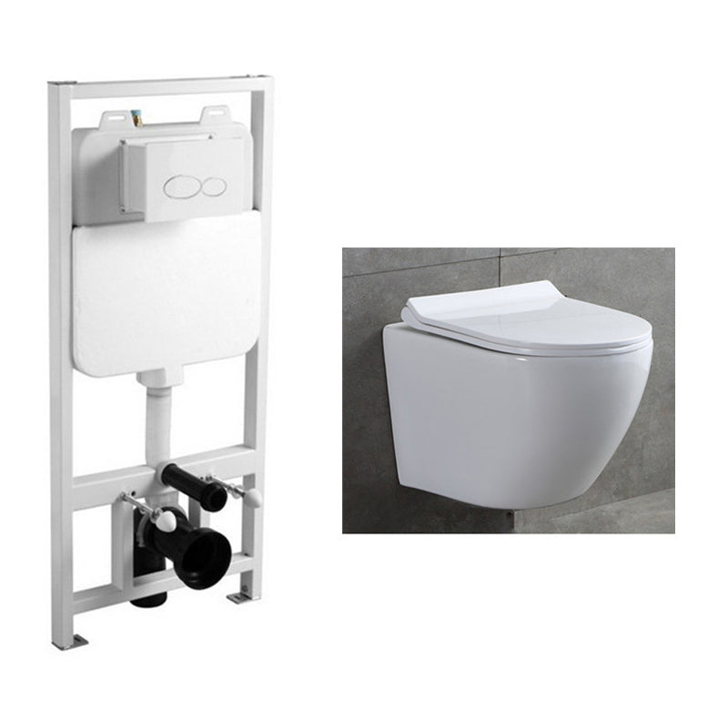 Modern Wall Mount Flush Toilet All-In-One Siphon Jet Toilet Bowl Toilet with Tanker Clearhalo 'Bathroom Remodel & Bathroom Fixtures' 'Home Improvement' 'home_improvement' 'home_improvement_toilets' 'Toilets & Bidets' 'Toilets' 6288273