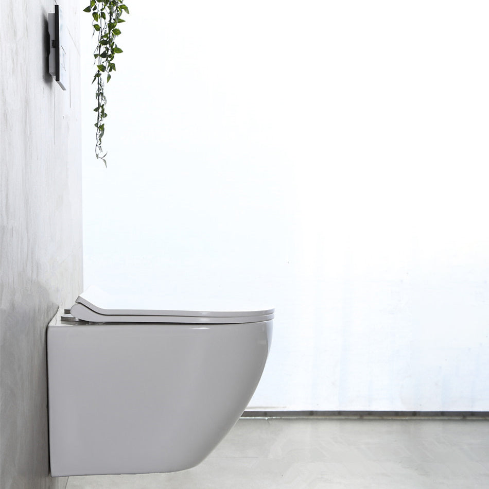 Modern Wall Mount Flush Toilet All-In-One Siphon Jet Toilet Bowl Clearhalo 'Bathroom Remodel & Bathroom Fixtures' 'Home Improvement' 'home_improvement' 'home_improvement_toilets' 'Toilets & Bidets' 'Toilets' 6288277