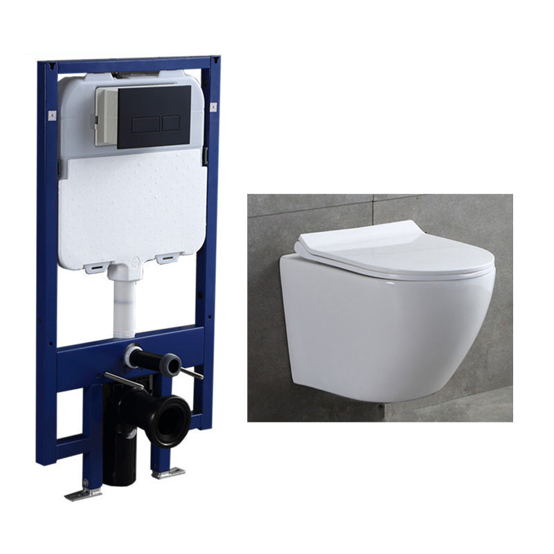 Modern Wall Mount Flush Toilet All-In-One Siphon Jet Toilet Bowl Toilet & Thin Tanker Clearhalo 'Bathroom Remodel & Bathroom Fixtures' 'Home Improvement' 'home_improvement' 'home_improvement_toilets' 'Toilets & Bidets' 'Toilets' 6288278