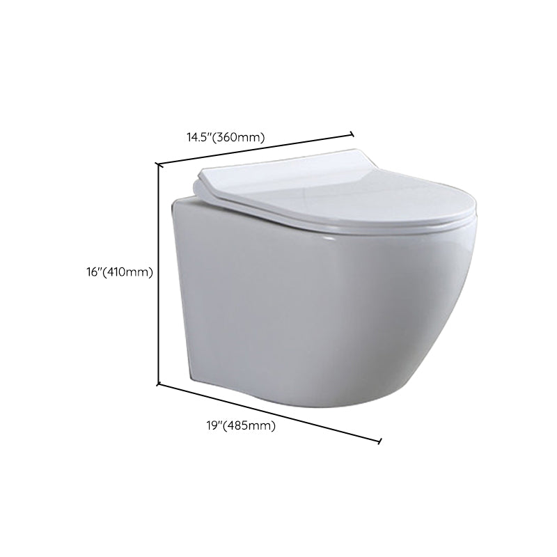 Modern Wall Mount Flush Toilet All-In-One Siphon Jet Toilet Bowl Clearhalo 'Bathroom Remodel & Bathroom Fixtures' 'Home Improvement' 'home_improvement' 'home_improvement_toilets' 'Toilets & Bidets' 'Toilets' 6288296
