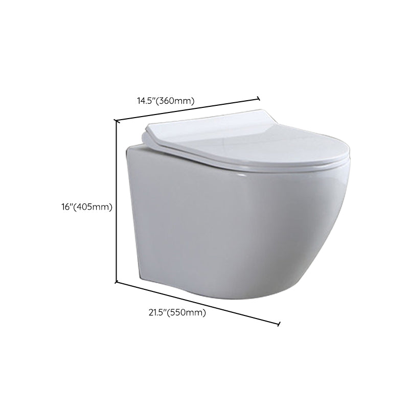 Modern Wall Mount Flush Toilet All-In-One Siphon Jet Toilet Bowl Clearhalo 'Bathroom Remodel & Bathroom Fixtures' 'Home Improvement' 'home_improvement' 'home_improvement_toilets' 'Toilets & Bidets' 'Toilets' 6288301