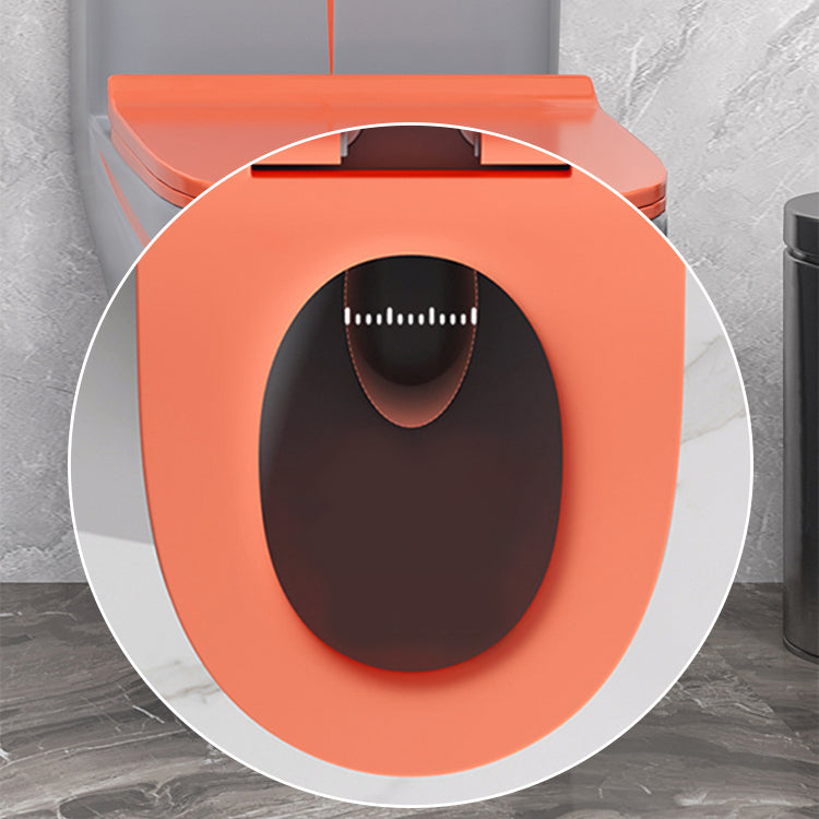 Traditional Flush Toilet Floor Mount One-Piece Toilet with Slow Close Seat Clearhalo 'Bathroom Remodel & Bathroom Fixtures' 'Home Improvement' 'home_improvement' 'home_improvement_toilets' 'Toilets & Bidets' 'Toilets' 6288386