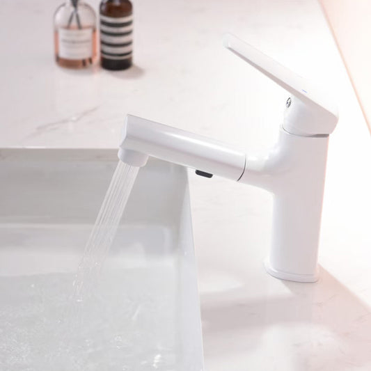 Contemporary Style Widespread Faucet Lever Handles Faucet for Bathroom Clearhalo 'Bathroom Remodel & Bathroom Fixtures' 'Bathroom Sink Faucets' 'Bathroom Sinks & Faucet Components' 'bathroom_sink_faucets' 'Home Improvement' 'home_improvement' 'home_improvement_bathroom_sink_faucets' 6298094