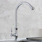 Modern Kitchen Bar Faucet Zinc Knob Handle Swivel Spout High Arch Kitchen Faucet Clearhalo 'Home Improvement' 'home_improvement' 'home_improvement_kitchen_faucets' 'Kitchen Faucets' 'Kitchen Remodel & Kitchen Fixtures' 'Kitchen Sinks & Faucet Components' 'kitchen_faucets' 6298212