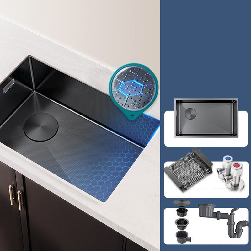 Classic Style Kitchen Sink Corrosion Resistant 1 Holes Kitchen Sink with Drain Assembly Sink Only Not Available Clearhalo 'Home Improvement' 'home_improvement' 'home_improvement_kitchen_sinks' 'Kitchen Remodel & Kitchen Fixtures' 'Kitchen Sinks & Faucet Components' 'Kitchen Sinks' 'kitchen_sinks' 6298328