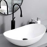 Contemporary Bathroom Sink with Single Faucet Hole Solid Color Oval-Shape Vessel Sink Clearhalo 'Bathroom Remodel & Bathroom Fixtures' 'Bathroom Sinks & Faucet Components' 'Bathroom Sinks' 'bathroom_sink' 'Home Improvement' 'home_improvement' 'home_improvement_bathroom_sink' 6298392