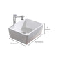 Contemporary Bathroom Sink Pop-Up Drain Porcelain Rectangular Vessel Lavatory Sink Clearhalo 'Bathroom Remodel & Bathroom Fixtures' 'Bathroom Sinks & Faucet Components' 'Bathroom Sinks' 'bathroom_sink' 'Home Improvement' 'home_improvement' 'home_improvement_bathroom_sink' 6298459