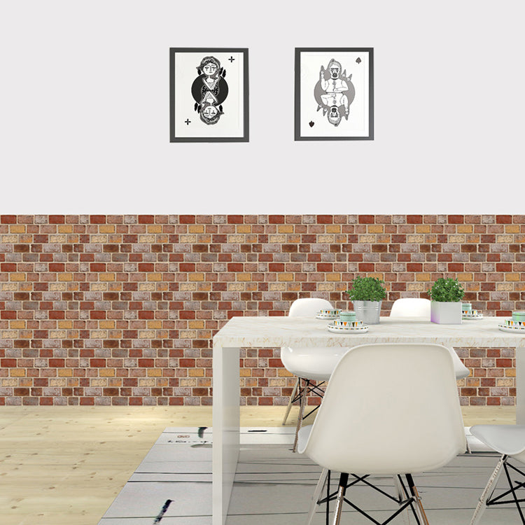 Artificial Brick Panel Wall Farmhouse Style Simple Home Living Room Wall Panel (5-pack) Clearhalo 'Flooring 'Home Improvement' 'home_improvement' 'home_improvement_wall_paneling' 'Wall Paneling' 'wall_paneling' 'Walls & Ceilings' Walls and Ceiling' 6298555