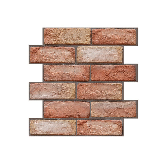 Artificial Brick Wall Panel Farmhouse Style Simple Home Living Room Panel Wall (5-pack) Clearhalo 'Flooring 'Home Improvement' 'home_improvement' 'home_improvement_wall_paneling' 'Wall Paneling' 'wall_paneling' 'Walls & Ceilings' Walls and Ceiling' 6298564