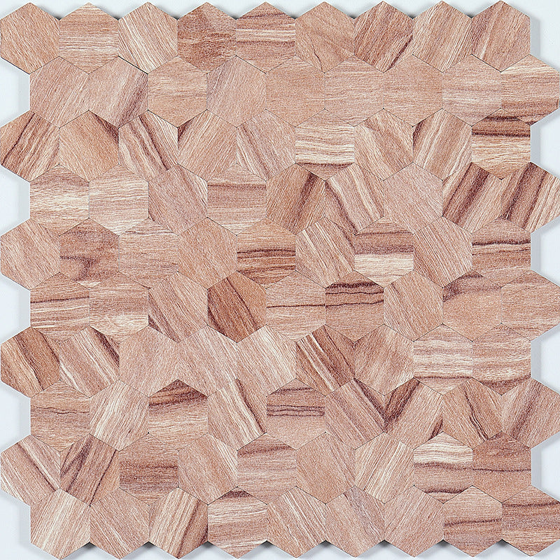 Hexagonal Mosaic Tile Metal Peel and Stick Tiles for Kitchen and Bathroom, 11.8"x 11.8" Natural Clearhalo 'Flooring 'Home Improvement' 'home_improvement' 'home_improvement_peel_stick_blacksplash' 'Peel & Stick Backsplash Tile' 'peel_stick_blacksplash' 'Walls & Ceilings' Walls and Ceiling' 6298613