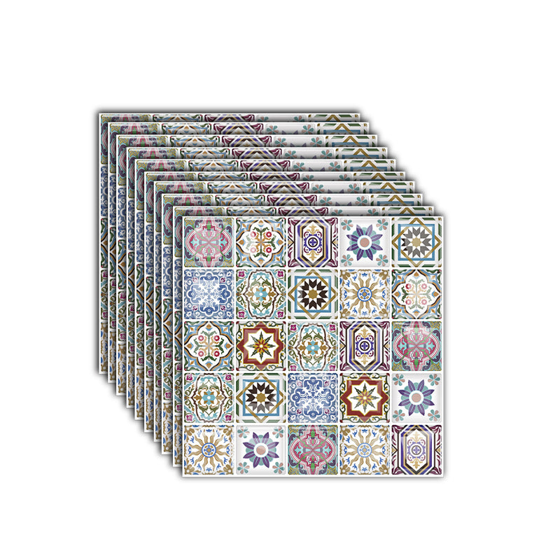 12"x 12" Resin Mosaic Tile Square Peel and Stick Tile for Backsplash & Wall Tile Camouflage Clearhalo 'Flooring 'Home Improvement' 'home_improvement' 'home_improvement_peel_stick_blacksplash' 'Peel & Stick Backsplash Tile' 'peel_stick_blacksplash' 'Walls & Ceilings' Walls and Ceiling' 6298619