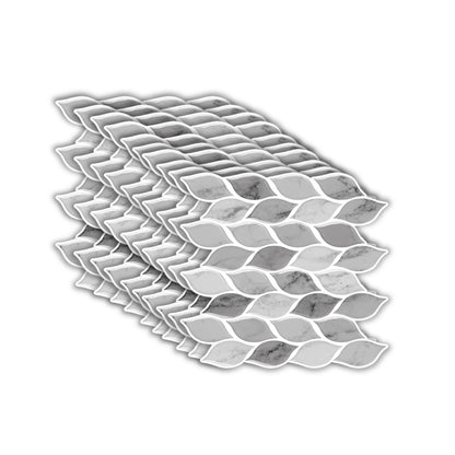 12"x 12" Resin Mosaic Tile Square Peel and Stick Tile for Backsplash & Wall Tile Grey Clearhalo 'Flooring 'Home Improvement' 'home_improvement' 'home_improvement_peel_stick_blacksplash' 'Peel & Stick Backsplash Tile' 'peel_stick_blacksplash' 'Walls & Ceilings' Walls and Ceiling' 6298624