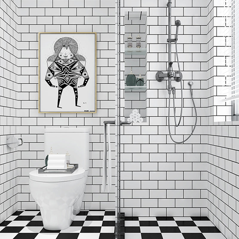 Rectangular Peel and Stick Tiles PVC Single Tile for Kitchen and Bathroom Clearhalo 'Flooring 'Home Improvement' 'home_improvement' 'home_improvement_peel_stick_blacksplash' 'Peel & Stick Backsplash Tile' 'peel_stick_blacksplash' 'Walls & Ceilings' Walls and Ceiling' 6298680