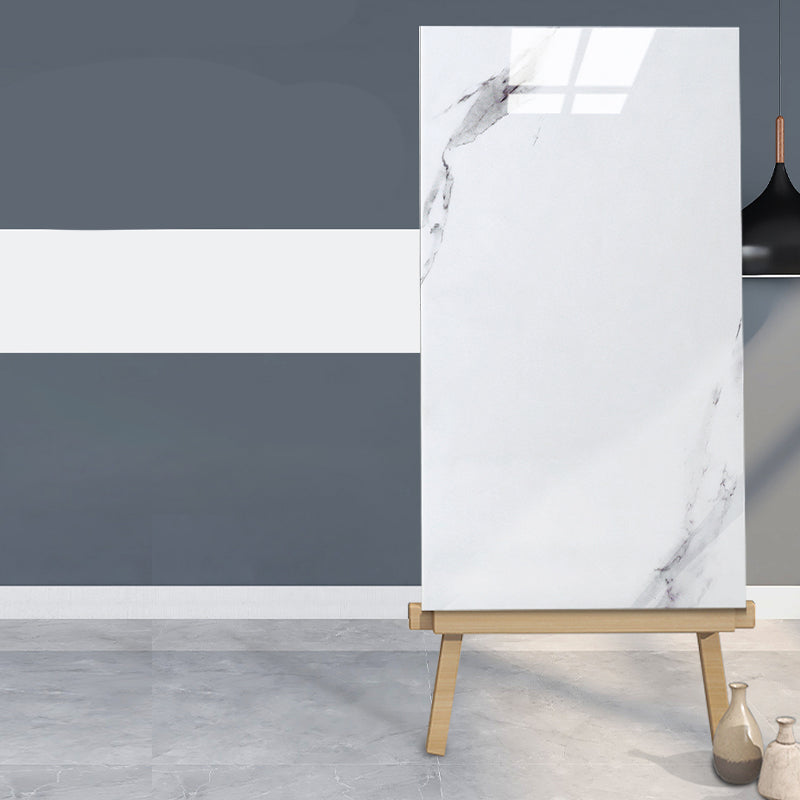 Rectangular Peel and Stick Tiles PVC Single Tile for Kitchen and Bathroom White-Gray Clearhalo 'Flooring 'Home Improvement' 'home_improvement' 'home_improvement_peel_stick_blacksplash' 'Peel & Stick Backsplash Tile' 'peel_stick_blacksplash' 'Walls & Ceilings' Walls and Ceiling' 6298692