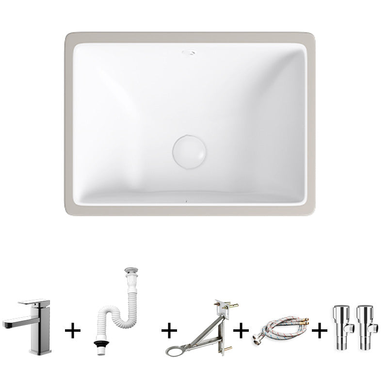 Modern Bathroom Sink Pop-Up Drain Porcelain Solid Color Oval-Shape Vessel Lavatory Sink 20"L x 15"W x 7"H Sink with Faucet Clearhalo 'Bathroom Remodel & Bathroom Fixtures' 'Bathroom Sinks & Faucet Components' 'Bathroom Sinks' 'bathroom_sink' 'Home Improvement' 'home_improvement' 'home_improvement_bathroom_sink' 6298788