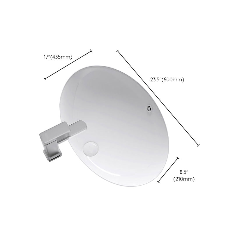 Modern Bathroom Sink Pop-Up Drain Porcelain Solid Color Oval-Shape Vessel Lavatory Sink Clearhalo 'Bathroom Remodel & Bathroom Fixtures' 'Bathroom Sinks & Faucet Components' 'Bathroom Sinks' 'bathroom_sink' 'Home Improvement' 'home_improvement' 'home_improvement_bathroom_sink' 6298799