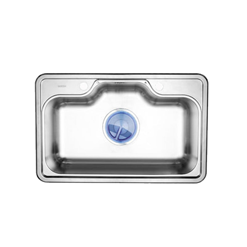 Modern Workstation Sink Stainless Steel with Drain Strainer Kit Kitchen Sink Clearhalo 'Home Improvement' 'home_improvement' 'home_improvement_kitchen_sinks' 'Kitchen Remodel & Kitchen Fixtures' 'Kitchen Sinks & Faucet Components' 'Kitchen Sinks' 'kitchen_sinks' 6298846