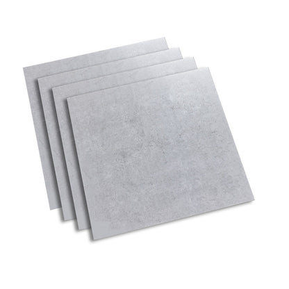 Square Cement Singular Tile Vintage Singular Tile for Floor (4-Pack) Silver Gray Clearhalo 'Floor Tiles & Wall Tiles' 'floor_tiles_wall_tiles' 'Flooring 'Home Improvement' 'home_improvement' 'home_improvement_floor_tiles_wall_tiles' Walls and Ceiling' 6299484