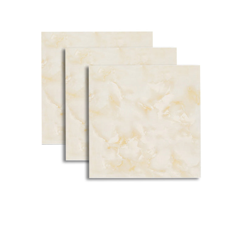Square Cement Singular Tile 31.5"x31.5" Singular Tile for Floor (3-Pack) Yellow White 60 Pieces Clearhalo 'Floor Tiles & Wall Tiles' 'floor_tiles_wall_tiles' 'Flooring 'Home Improvement' 'home_improvement' 'home_improvement_floor_tiles_wall_tiles' Walls and Ceiling' 6299558