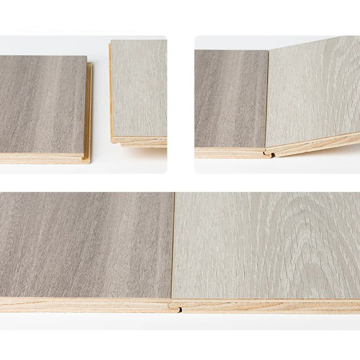 49"x8" Wide E0 Natural Solid Wood Laminate Flooring, Click-Lock, Waterproof Clearhalo 'Flooring 'Home Improvement' 'home_improvement' 'home_improvement_laminate_flooring' 'Laminate Flooring' 'laminate_flooring' Walls and Ceiling' 6299801