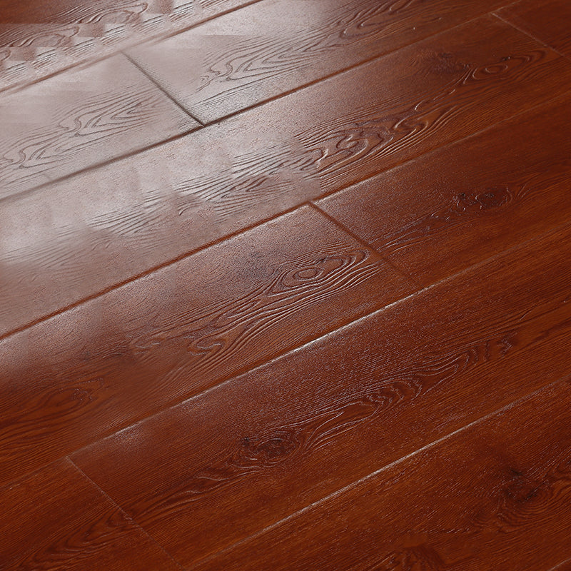Classic 7" X 32" X 12mm Laminate Flooring, Click-Lock, Waterproof Red Brown Clearhalo 'Flooring 'Home Improvement' 'home_improvement' 'home_improvement_laminate_flooring' 'Laminate Flooring' 'laminate_flooring' Walls and Ceiling' 6299837