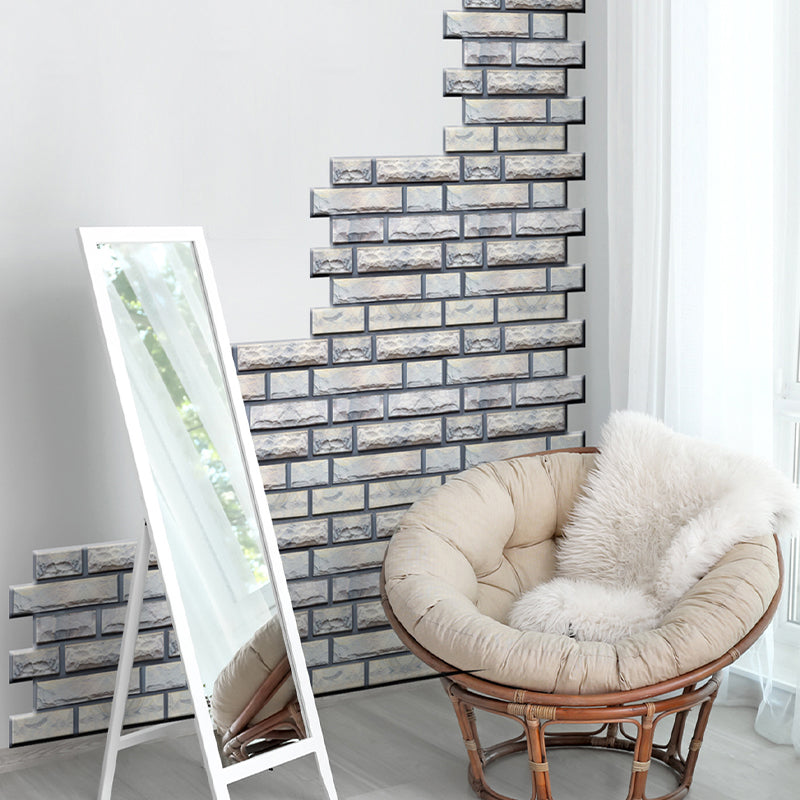 Modern Matte Peel and Stick Tile Rectangular PVC Subway Tile for Bathroom Off-White Clearhalo 'Flooring 'Home Improvement' 'home_improvement' 'home_improvement_peel_stick_blacksplash' 'Peel & Stick Backsplash Tile' 'peel_stick_blacksplash' 'Walls & Ceilings' Walls and Ceiling' 6299872