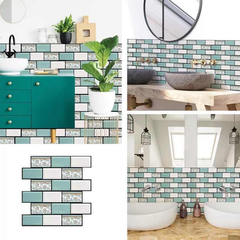 Modern Matte Peel and Stick Tile Rectangular PVC Subway Tile for Bathroom Clearhalo 'Flooring 'Home Improvement' 'home_improvement' 'home_improvement_peel_stick_blacksplash' 'Peel & Stick Backsplash Tile' 'peel_stick_blacksplash' 'Walls & Ceilings' Walls and Ceiling' 6299891