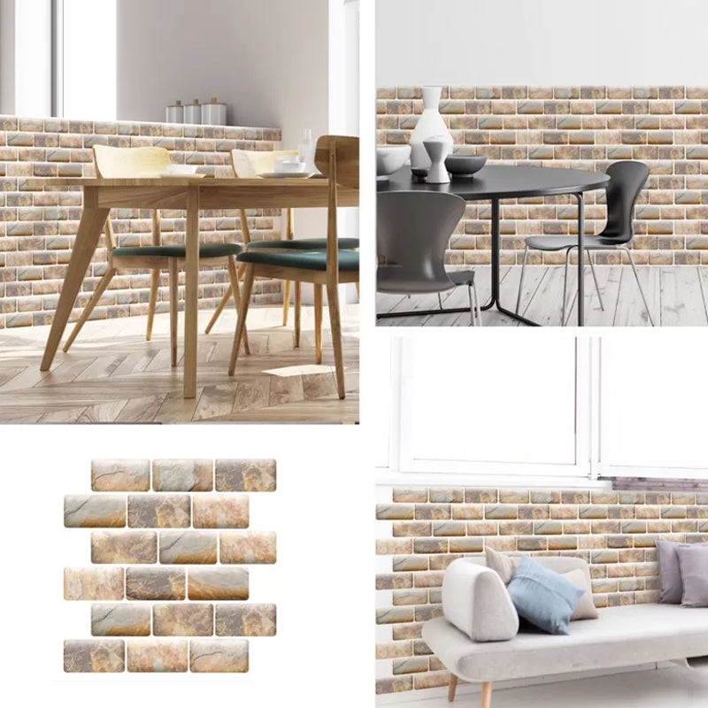 Modern Matte Peel and Stick Tile Rectangular PVC Subway Tile for Bathroom Clearhalo 'Flooring 'Home Improvement' 'home_improvement' 'home_improvement_peel_stick_blacksplash' 'Peel & Stick Backsplash Tile' 'peel_stick_blacksplash' 'Walls & Ceilings' Walls and Ceiling' 6299894