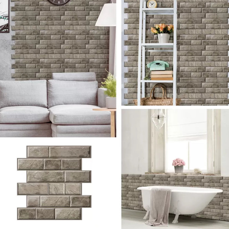 Modern Matte Peel and Stick Tile Rectangular PVC Subway Tile for Bathroom Clearhalo 'Flooring 'Home Improvement' 'home_improvement' 'home_improvement_peel_stick_blacksplash' 'Peel & Stick Backsplash Tile' 'peel_stick_blacksplash' 'Walls & Ceilings' Walls and Ceiling' 6299895