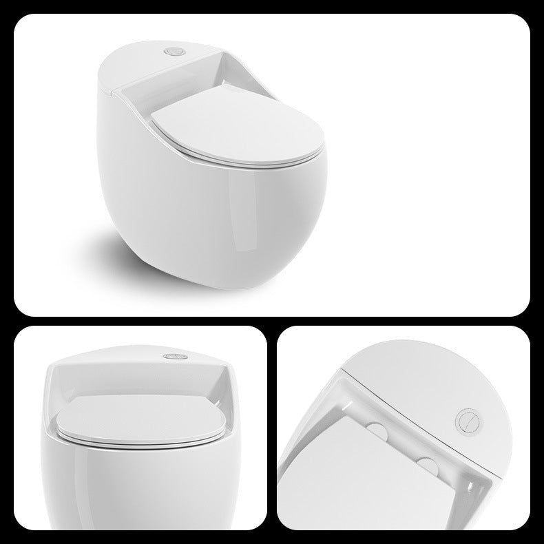 Modern Toilet Concealed Tank One-Piece Flush Toilet with Slow Close Seat White 16" Clearhalo 'Bathroom Remodel & Bathroom Fixtures' 'Home Improvement' 'home_improvement' 'home_improvement_toilets' 'Toilets & Bidets' 'Toilets' 6300585