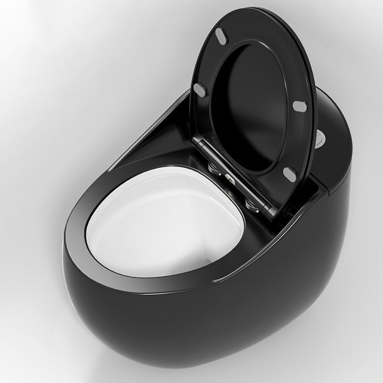 Modern Toilet Concealed Tank One-Piece Flush Toilet with Slow Close Seat Clearhalo 'Bathroom Remodel & Bathroom Fixtures' 'Home Improvement' 'home_improvement' 'home_improvement_toilets' 'Toilets & Bidets' 'Toilets' 6300607