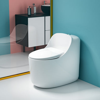 Floor Mount Flush Toilet Concealed Tank One-Piece Toilet with Slow Close Seat 16"L x 28"W x 25"H 12"