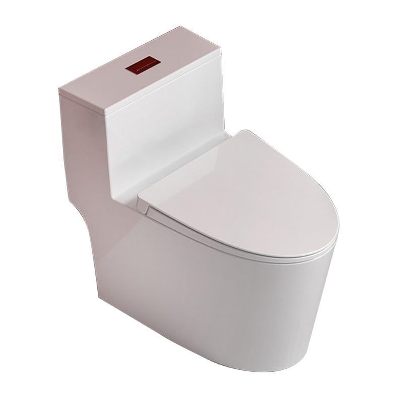 Floor Mount Flush Toilet Concealed Tank One-Piece Toilet with Slow Close Seat 17"L x 27"W x 26"H Clearhalo 'Bathroom Remodel & Bathroom Fixtures' 'Home Improvement' 'home_improvement' 'home_improvement_toilets' 'Toilets & Bidets' 'Toilets' 6300639