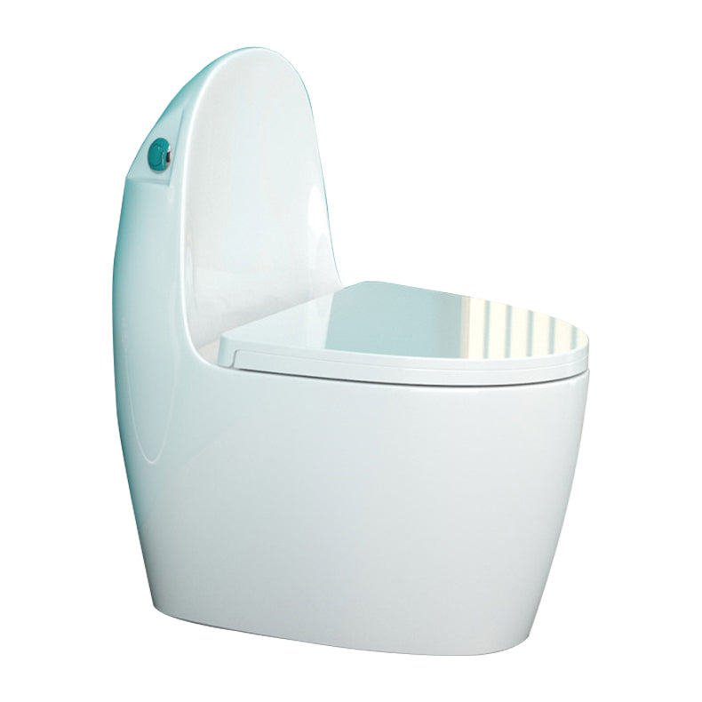 Floor Mount Flush Toilet Concealed Tank One-Piece Toilet with Slow Close Seat 17"L x 28"W x 32"H 16" Clearhalo 'Bathroom Remodel & Bathroom Fixtures' 'Home Improvement' 'home_improvement' 'home_improvement_toilets' 'Toilets & Bidets' 'Toilets' 6300641
