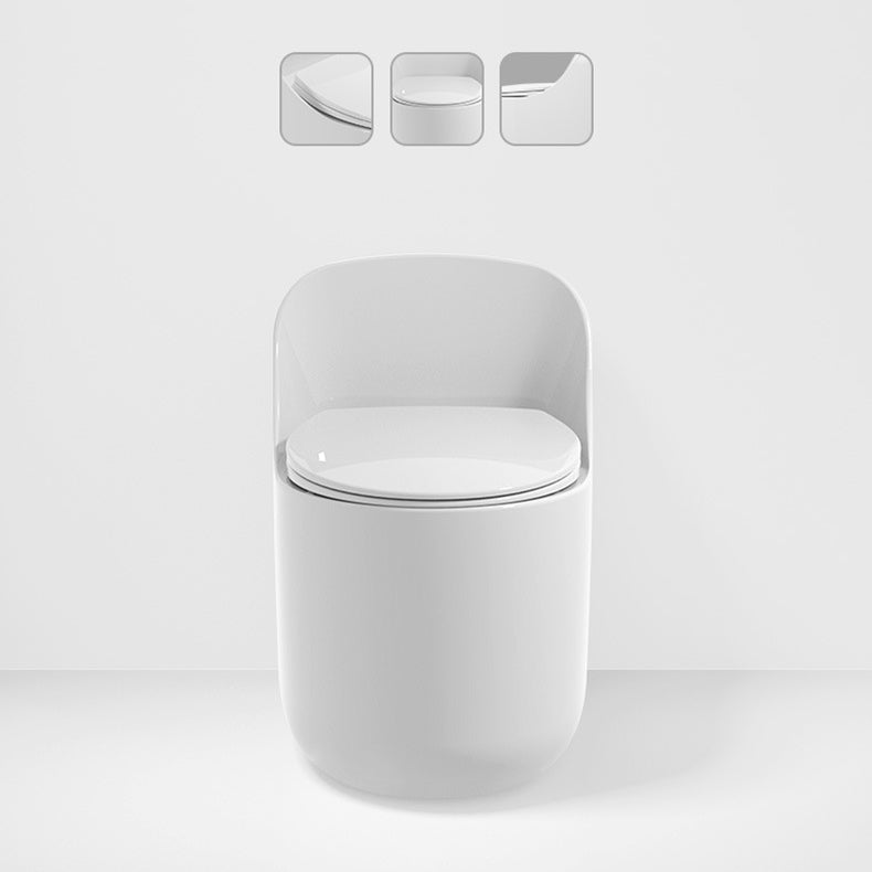 Floor Mount Flush Toilet Concealed Tank One-Piece Toilet with Slow Close Seat Clearhalo 'Bathroom Remodel & Bathroom Fixtures' 'Home Improvement' 'home_improvement' 'home_improvement_toilets' 'Toilets & Bidets' 'Toilets' 6300644
