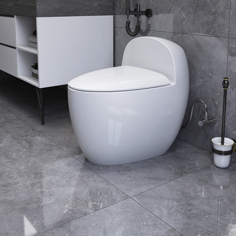 Floor Mount Flush Toilet Concealed Tank One-Piece Toilet with Slow Close Seat Clearhalo 'Bathroom Remodel & Bathroom Fixtures' 'Home Improvement' 'home_improvement' 'home_improvement_toilets' 'Toilets & Bidets' 'Toilets' 6300667