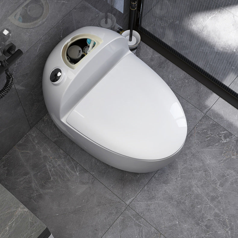 Floor Mount Flush Toilet Concealed Tank One-Piece Toilet with Slow Close Seat Clearhalo 'Bathroom Remodel & Bathroom Fixtures' 'Home Improvement' 'home_improvement' 'home_improvement_toilets' 'Toilets & Bidets' 'Toilets' 6300668