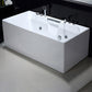 Modern Rectangular Bath Tub Bathroom Soaking with Center Drain Tub 67"L x 31"W x 23"H Massage Tub with Silver 5-Piece Set Clearhalo 'Bathroom Remodel & Bathroom Fixtures' 'Bathtubs' 'Home Improvement' 'home_improvement' 'home_improvement_bathtubs' 'Showers & Bathtubs' 6300796