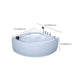 White Corner Acrylic Bath Tub Bathroom Modern Back to Wall Tub Clearhalo 'Bathroom Remodel & Bathroom Fixtures' 'Bathtubs' 'Home Improvement' 'home_improvement' 'home_improvement_bathtubs' 'Showers & Bathtubs' 6300838