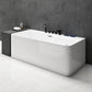 Modern Rectangular Bath Tub with Drain and Overflow Trim Bathtub Clearhalo 'Bathroom Remodel & Bathroom Fixtures' 'Bathtubs' 'Home Improvement' 'home_improvement' 'home_improvement_bathtubs' 'Showers & Bathtubs' 6300863