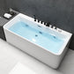 Modern Rectangular Bath Tub with Drain and Overflow Trim Bathtub Clearhalo 'Bathroom Remodel & Bathroom Fixtures' 'Bathtubs' 'Home Improvement' 'home_improvement' 'home_improvement_bathtubs' 'Showers & Bathtubs' 6300865