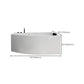 Modern Corner White Bathtub Back to Wall with Drain Bath Tub Clearhalo 'Bathroom Remodel & Bathroom Fixtures' 'Bathtubs' 'Home Improvement' 'home_improvement' 'home_improvement_bathtubs' 'Showers & Bathtubs' 6310309