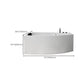 Modern Corner White Bathtub Back to Wall with Drain Bath Tub Clearhalo 'Bathroom Remodel & Bathroom Fixtures' 'Bathtubs' 'Home Improvement' 'home_improvement' 'home_improvement_bathtubs' 'Showers & Bathtubs' 6310310