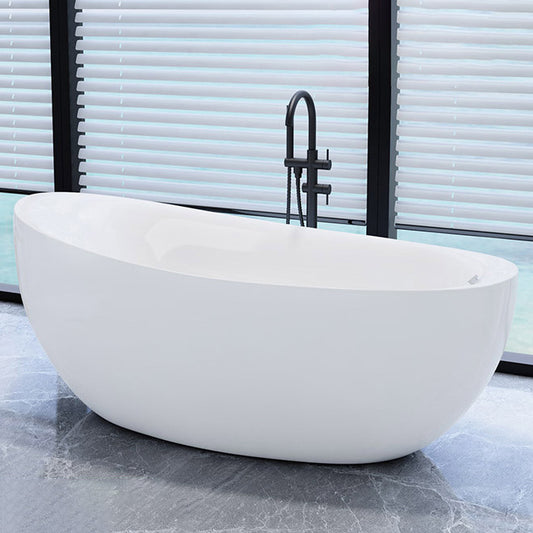 Bathroom Modern Single Slipper Bathtub Stand Alone Acrylic Bath Tub Clearhalo 'Bathroom Remodel & Bathroom Fixtures' 'Bathtubs' 'Home Improvement' 'home_improvement' 'home_improvement_bathtubs' 'Showers & Bathtubs' 6310334