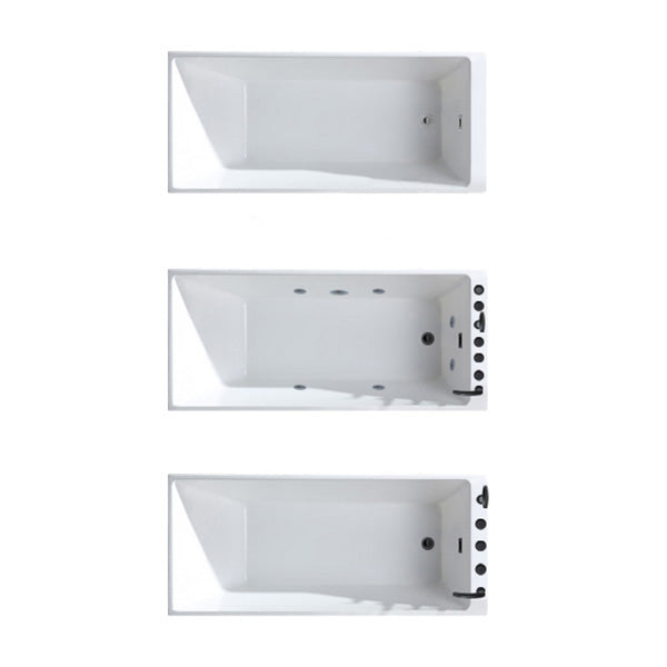 Rectangular Back to Wall Bathtub Bathroom Acrylic Soaking Bath Tub Clearhalo 'Bathroom Remodel & Bathroom Fixtures' 'Bathtubs' 'Home Improvement' 'home_improvement' 'home_improvement_bathtubs' 'Showers & Bathtubs' 6310418