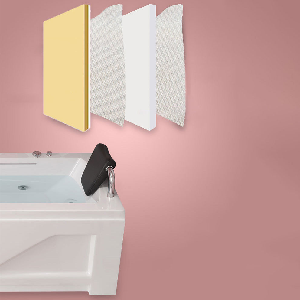 Left-Hand Drain Bathroom Tub Modern Free Form Back to Wall Bathtub Clearhalo 'Bathroom Remodel & Bathroom Fixtures' 'Bathtubs' 'Home Improvement' 'home_improvement' 'home_improvement_bathtubs' 'Showers & Bathtubs' 6310437