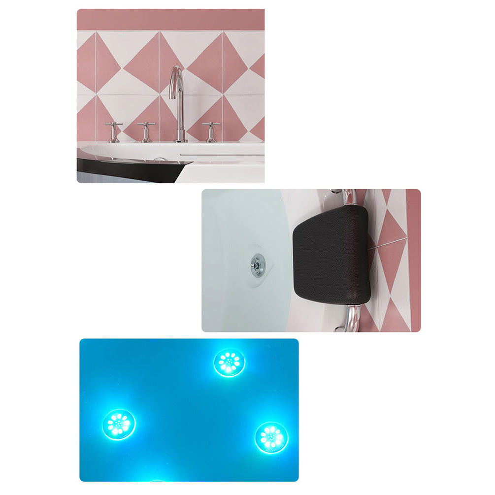 Left-Hand Drain Bathroom Tub Modern Free Form Back to Wall Bathtub Clearhalo 'Bathroom Remodel & Bathroom Fixtures' 'Bathtubs' 'Home Improvement' 'home_improvement' 'home_improvement_bathtubs' 'Showers & Bathtubs' 6310442