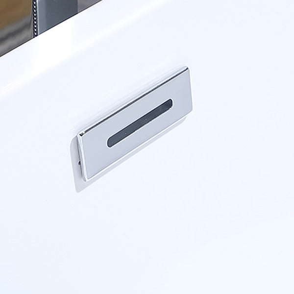 Freestanding Soaking Bathtub White Center Drain Acrylic Bath Tub Clearhalo 'Bathroom Remodel & Bathroom Fixtures' 'Bathtubs' 'Home Improvement' 'home_improvement' 'home_improvement_bathtubs' 'Showers & Bathtubs' 6310459