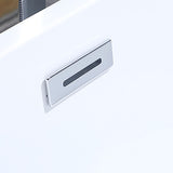 Freestanding Soaking Bathtub White Center Drain Acrylic Bath Tub Clearhalo 'Bathroom Remodel & Bathroom Fixtures' 'Bathtubs' 'Home Improvement' 'home_improvement' 'home_improvement_bathtubs' 'Showers & Bathtubs' 6310459
