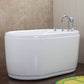 Stand Alone Acrylic Bathtub Modern Oval Left-Hand Drain Bath Tub 51"L x 31.5"W x 32"H Massage Not Included Clearhalo 'Bathroom Remodel & Bathroom Fixtures' 'Bathtubs' 'Home Improvement' 'home_improvement' 'home_improvement_bathtubs' 'Showers & Bathtubs' 6310474